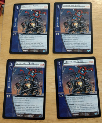 MARVEL VS TCG MMK-037 Midnight Sons Common X4
