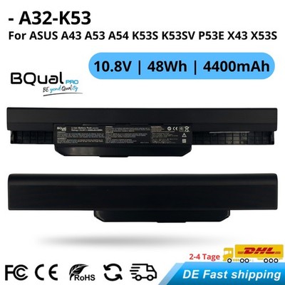 Akku A32-K53 für Laptop Asus A43 A53 A54 K53S K53SV P53E X43 X53S X54C X54 48Wh