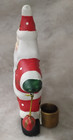 Vintage Bisque Porcelain Star-Shaped Santa Claus Taper Candle Holder Christmas — photo 4