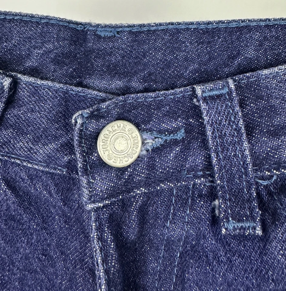 Pantalones Cortos De Colección Jordache Denim Para Mujer 23 Calce Relajado Longline Lavado Oscuro Años 90 Foto 4 de 4