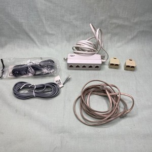 RJ11 Telephone Cable Splitter Lot Phone Line Adapter 5 Port Block Cords