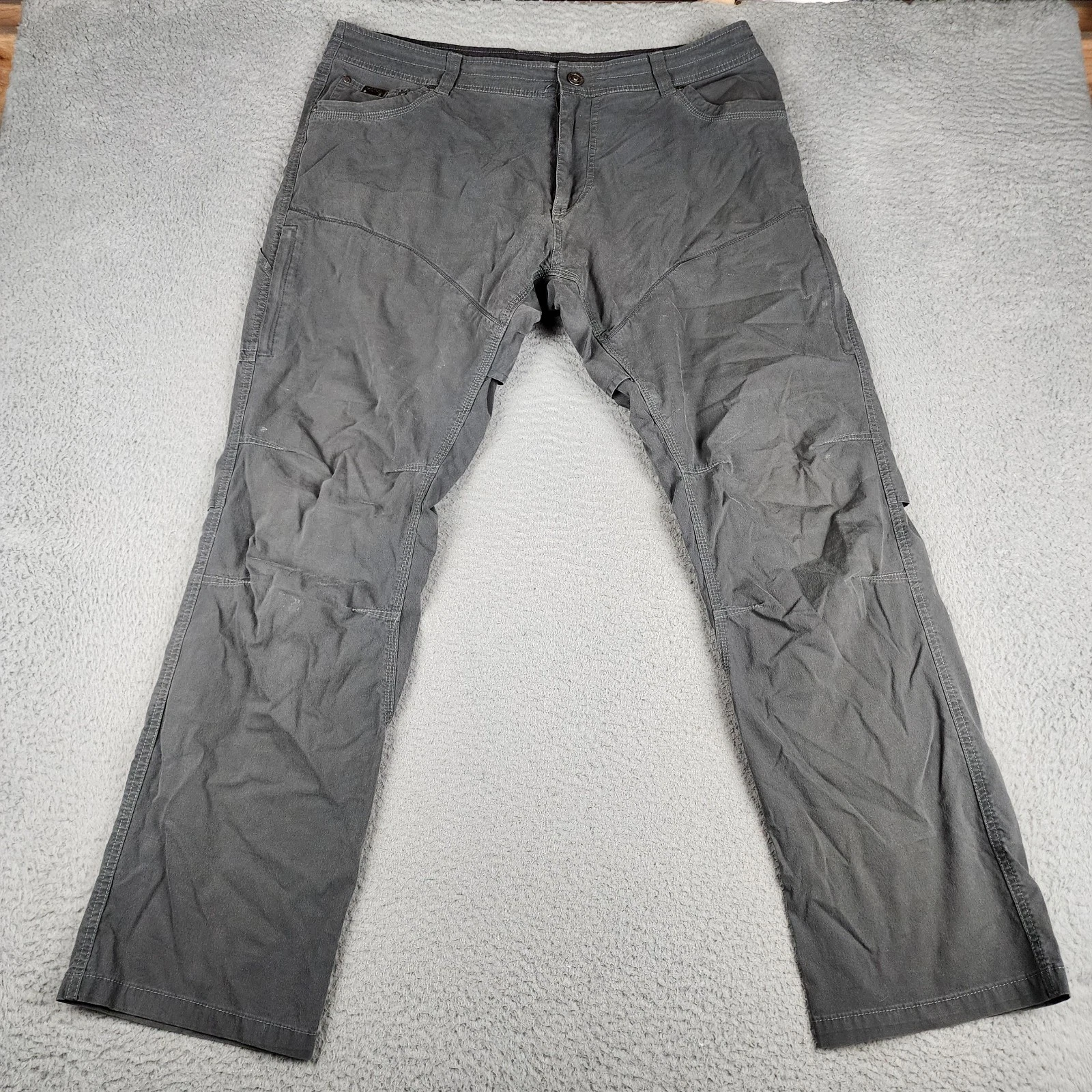 Kuhl Pants Mens 38x32 Gray Chino Hiking Outdoors Hunting Fishing Camping
