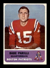 1962 Fleer #4 Babe Parilli   VGEX X3689852