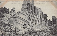 Italia - Terremoto di Messina del 1908 - Le rovine della Banca d'Italia