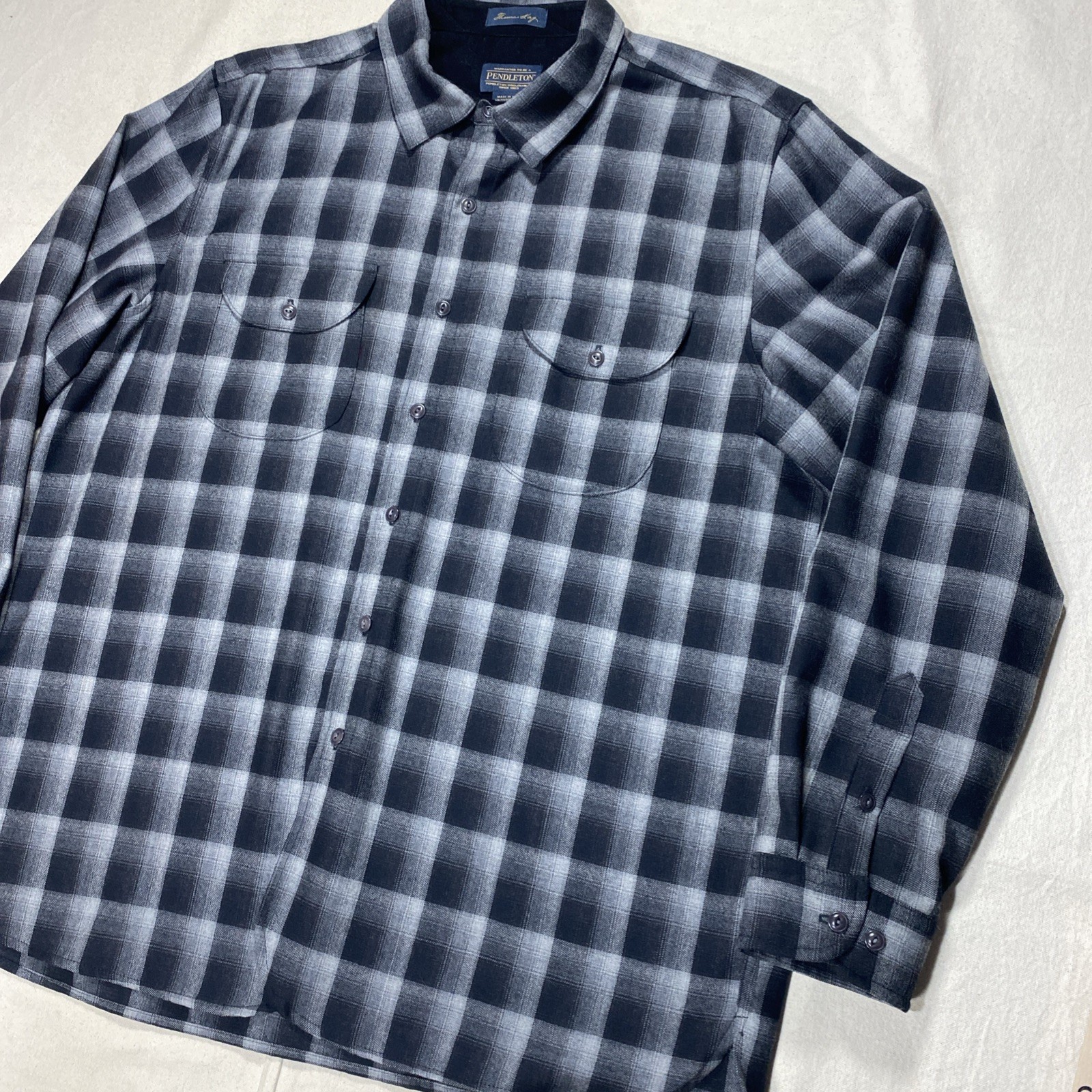 Pendleton Wool Button Down Board Shirt Thomas Kay… - image 2