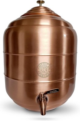 100% Pure Copper Water Dispenser Filtration Countertop Stainless Steel System