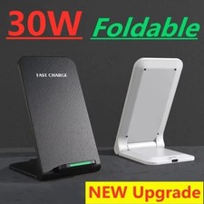 30W Fast Wireless Charger Stand Dock Pad For Apple iPhone 12 13 14 15 16 Pro Max