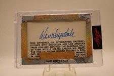 Don Drysdale 1/1 2025 Leaf Spectacular Cuts -  Cut Signature Auto - 1 of 1
