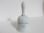 SNOOPY PEANUTS CHARLIE BROWN SCHMID VINTAGE PORCELAIN CHRISTMAS HAND BELL 1982 — photo 2