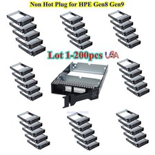 Lot Hard Drive Tray for HP 652998-001 Proliant Gen 8 Gen9 LFF 3.5" Non Hot Plug