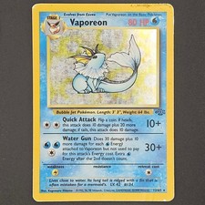 Vaporeon 12/64 Unlimited Holo Rare Jungle Heavily Played Pokemon Card on eBay