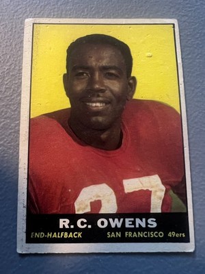 1961 Topps Football - RC Owens ( San Francisco 49ers ) #61 - PR