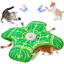 Interactive Cat Toys for Indoor Cats, Newly Upgraded Rechargeable Touch Acti...