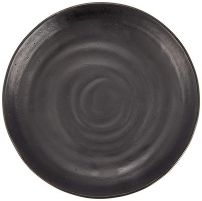 Mine Min Melamine Ware Black Round Plate 18 M11-126_