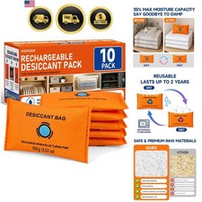 Rechargeable Desiccant Packs, Silica Gel Packets Moisture Absorbers