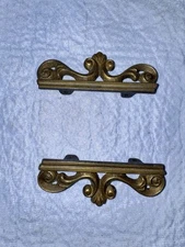 Vintage Frame Embellishment Crown And Bottom Or 2 Crowns Cast Iron. 1.5”T x4.3/4