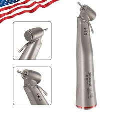 Dental 1:4.2 Electric Contra Angle Handpiece 45° Fiber Optic LED External UD