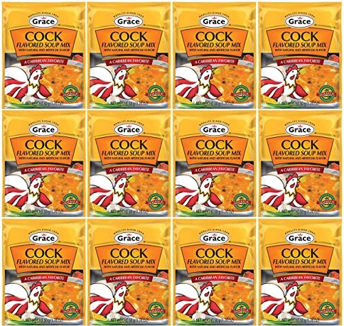 Grace Cock Flavored Soup Mix, 1.76 Oz (Pack of 12)