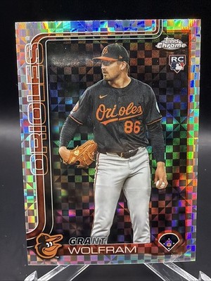 Grant Wolfram 2025 Topps Chrome Update - RC X-Fractor Baltimore Orioles #USC31