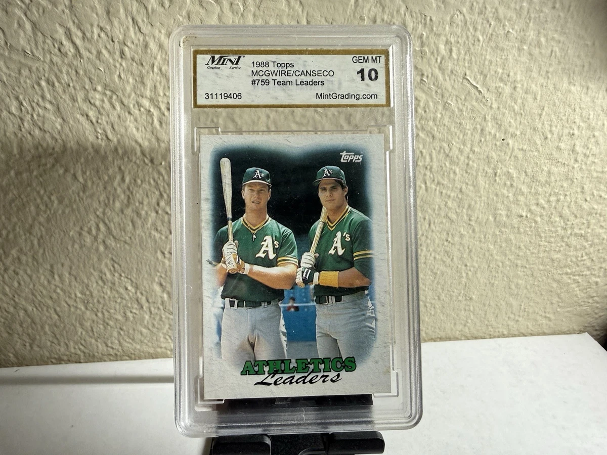 1988 Topps - Jose Canseco Mark McGwire #759 for sale | eBay