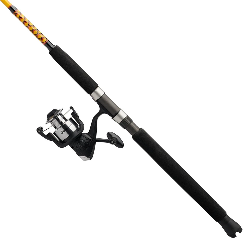 Ugly Stik Bigwater Fishing Rod and Reel Combo 50 Size Medium 2pc Black Red Ye... - Image 4 of 4