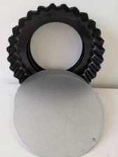 4.75 In Mini Tart Pan Set 4 Packs Tart Pan w/ Removable Bottom Nonstick Carbo