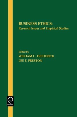 Business Ethics : Research Issues and Empirical Studies, Paperback by Frederi...