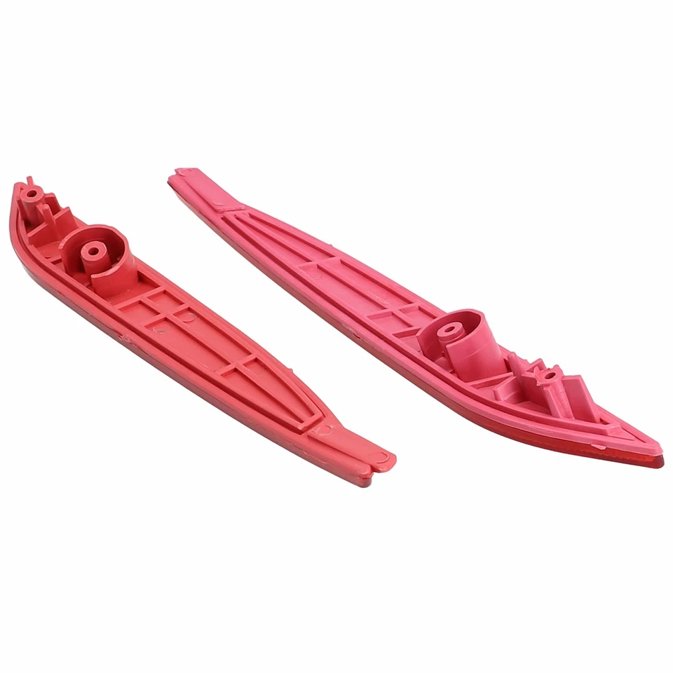 Shockproof Red Rear Bumper Brake Light Reflector Set for Hyundai Sonata 8th - Image 4 of 4