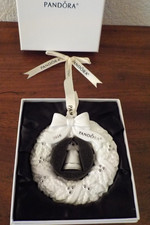  NEW PANDORA Limited Edition 2016 Porcelain WREATH Ornament CAMAW160002, Box