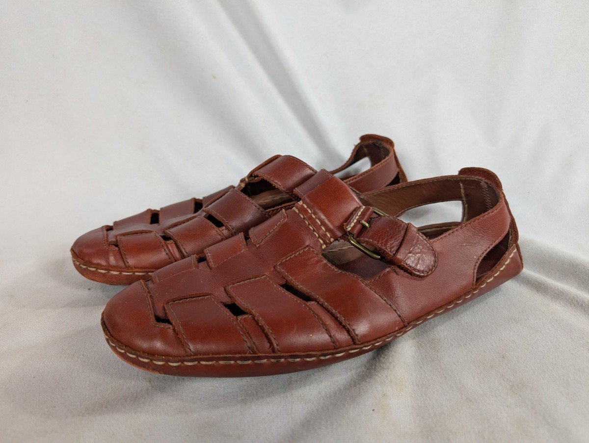 Cole Haan Country - Brown Leather Fishermans Sandals, Driving Shoe Cole Haan Sandals - Etsy main image 4