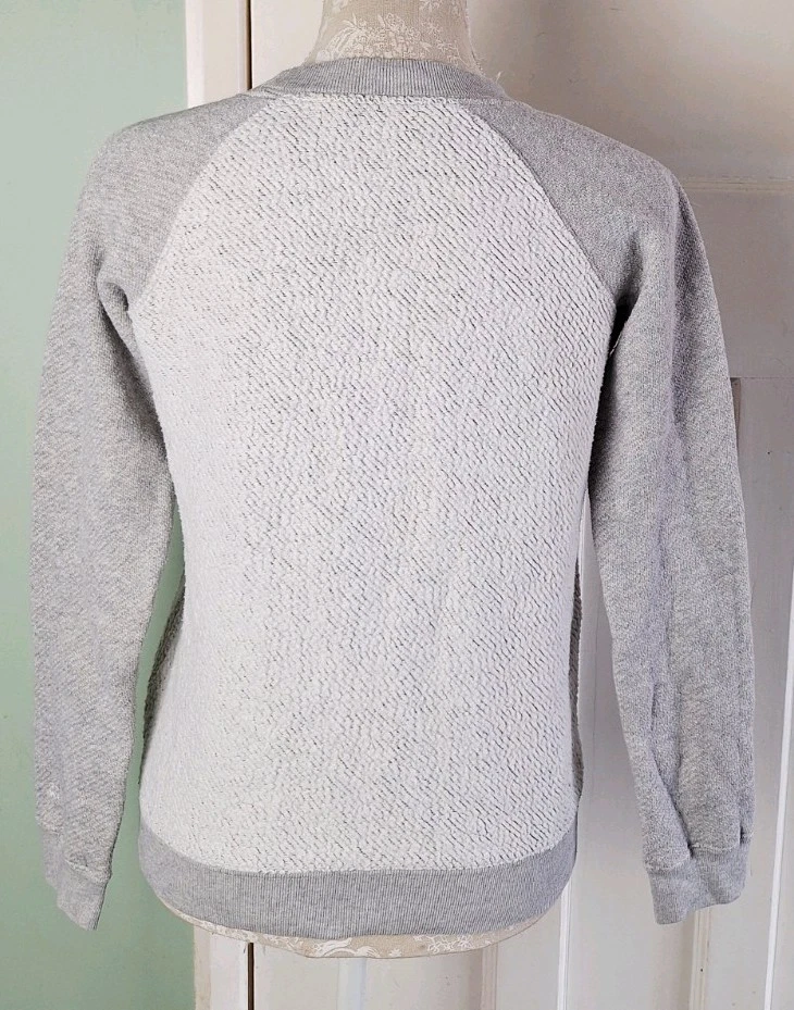 Jack Wills White / Light Grey Textured Sweater Jumper - Size 6 - Image 4 of 4