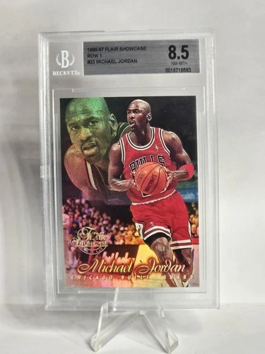 1996 -97 Flair Showcase Row 1 #23 Michael Jordan BGS 8.5 Bulls Graded Card 🔥📈