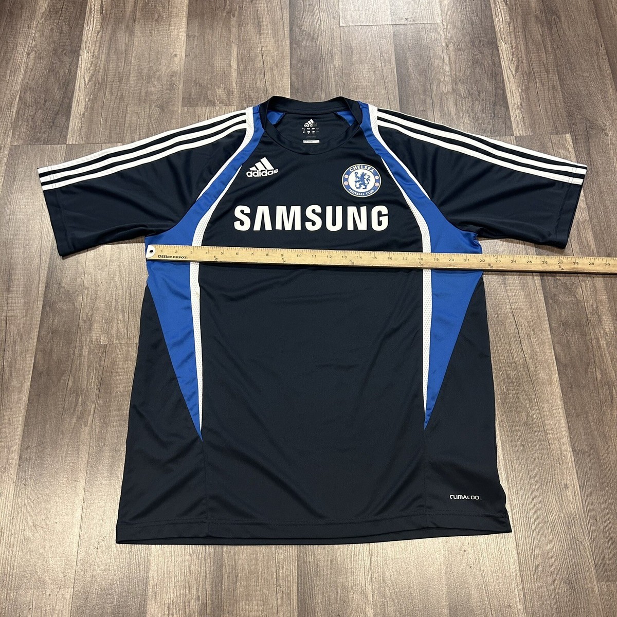 Y2K ADIDAS CHELSEA SAMSUNG SOCCER JERSEY SHIRT KIT BLUE