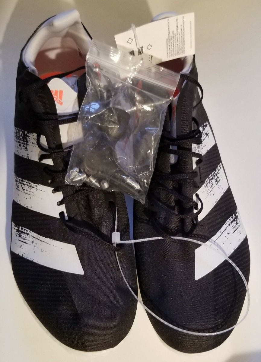 Size 11.5 - adidas Adizero Avanti Spikes Black White for  display picture 1