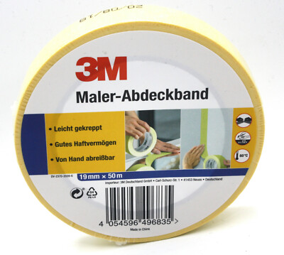 3M Scotch Gold 19mm x 50m Maler Lackierer Abdeckband Klebeband Malerkrepp