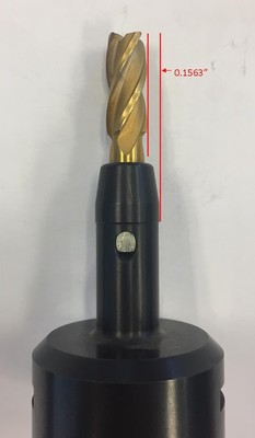 CLOSE CLEARANCE END MILL HOLDERS - (0.1563'' CLEARANCE) CAT & BT FLANGES