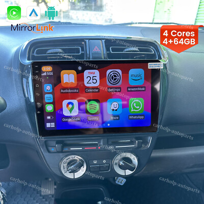 4+64G Apple CarPlay Für Mitsubishi Mirage Space Star Android 14 Autoradio GPS BT