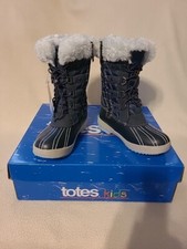 Totes Kids Girls Alpine Shirley Snow Boots-Shirley Blue Size 13 M-New In Box