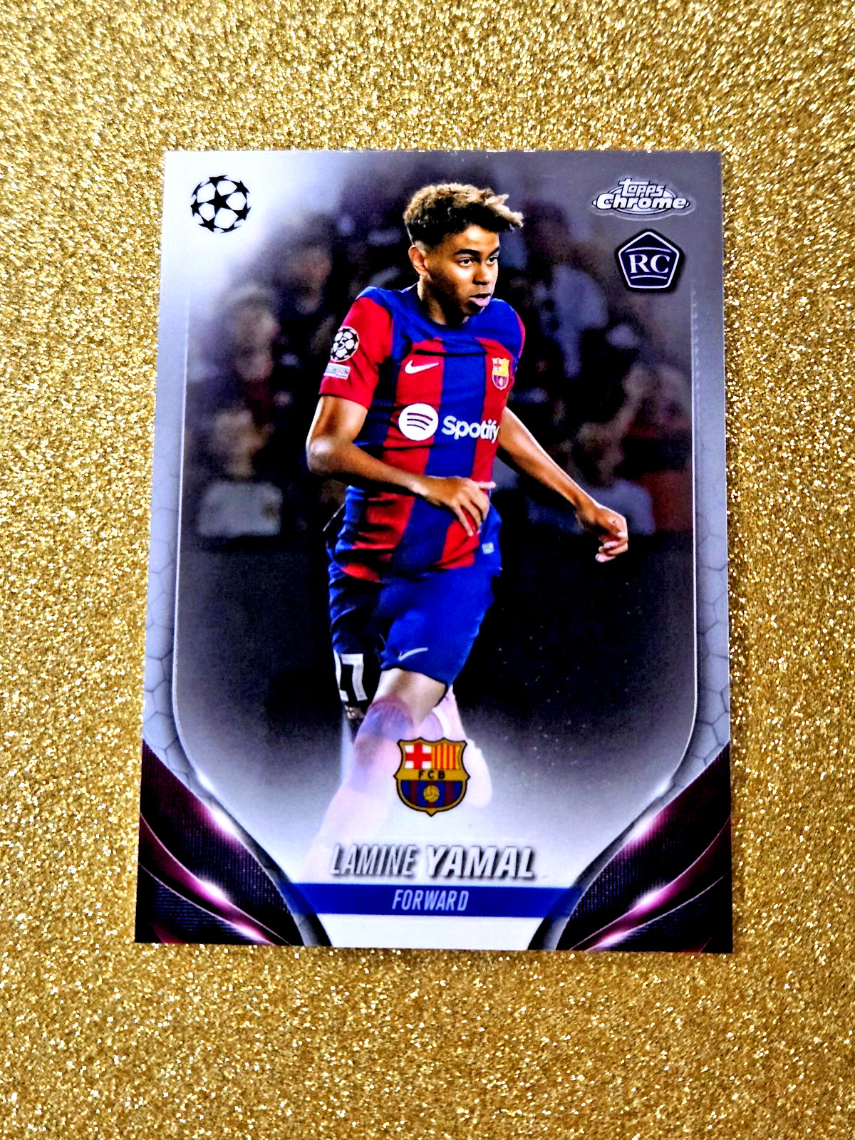 Lamine Yamal 2023-24 Topps Chrome UEFA Rookie #64 RC Classic Card GRADE ME 💙💙 view 14