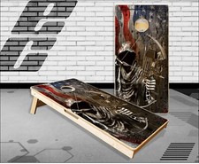 Ghost Bow Reaper Hunt Cornhole Boards Bean Bag Toss Game