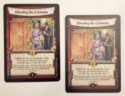 Bleeding the Elements (2) L5R Legend of the Five Rings CCG Honor Bound
