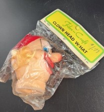 Fibre-Craft Clown Head W/ Hat 3 1/2 " " 7583 NEW