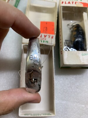 Appât De Pêche Vintage Helin's Flatfish F4-FR – Boîte D'origine USA