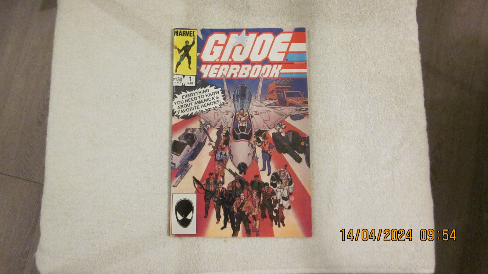 VINTAGE MARVEL COMICS G.I. JOE YEARBOOK #1 MAR 1985 NM 9.4