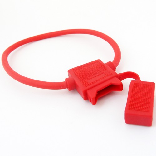 1set Waterproof Blade Fuse Holder for Car/Boat/Truck Audio AU Red Medium In Line - Picture 2 of 4