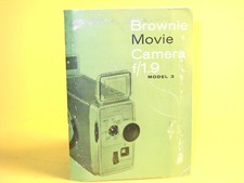 Original  Kodak Brownie Movie Camera f/1.9 Model 3 Manual - in English