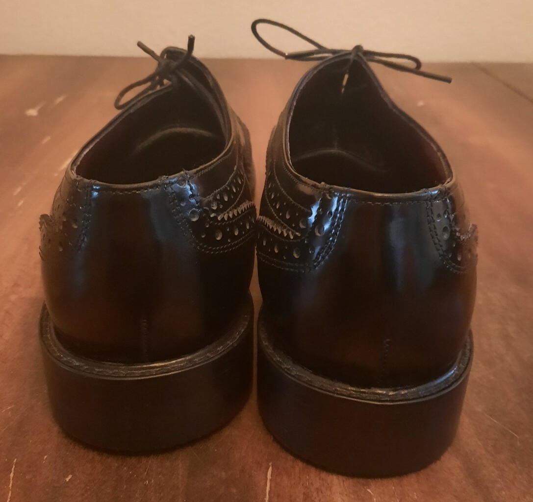 Deckard Mens Black Leather Plain Toe Oxford Shoes EU 43  US 10 Handmade Amazon.com | DECARSDZ Mens Classic Modern Formal Oxford Lace  main image 2