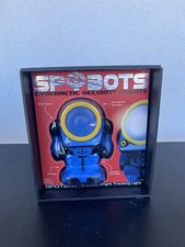 SPYBOTS Cybernetic Security Robots - SPOTBOT - Blue Spybot - Bright LED Light