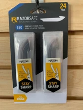 Outdoor Edge 24 Replaceable 3.5" Replacement Blades Razor Blaze & Lite RR35-24