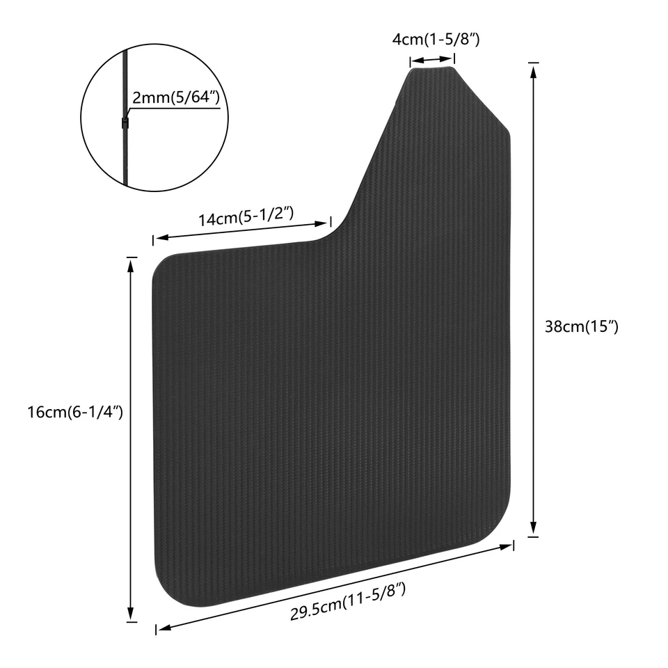 4PC Mud Flaps Splash Guards Mudguards Mudflaps Carbon For Land Rover Range Rover Foto 2 de 4